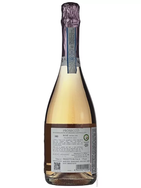 Albino Armani, Prosecco DOC Rose Extra Dry