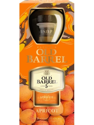 Аперитив Father's Old Barrel Apricot, gift set with glass 0.5 л