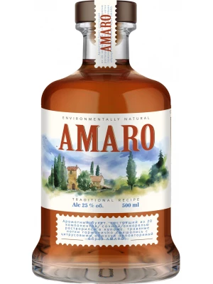 Аперитив Пермалко, Амаро 0.5 л