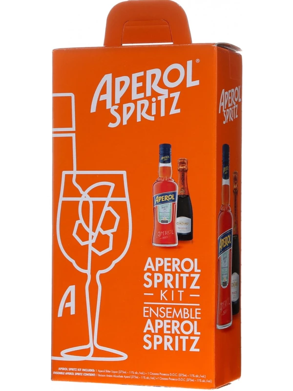Aperol & Cinzano Spumante Prosecco, gift set of 2 bottles in box