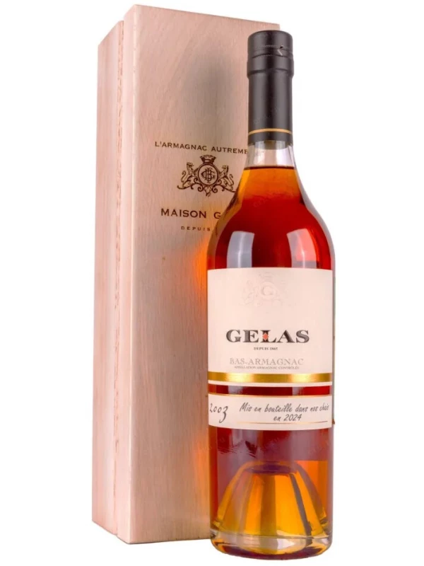 Gelas, Bas Armagnac, wooden box