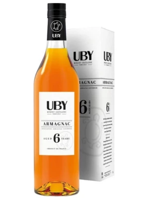 Арманьяк Uby 6 Years Old, Armagnac AOC, gift box 0.7 л