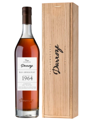 Арманьяк Darroze, Bas-Armagnac Chateau de Gaube, wooden box 1964 0.7 л