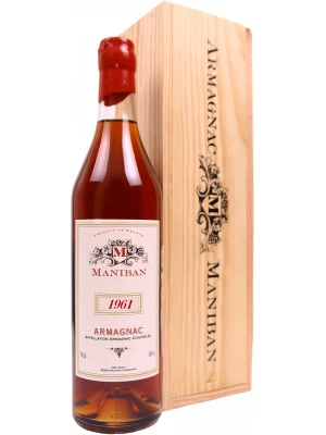Арманьяк Castarede, Maniban Armagnac AOC wooden box 1961 0.7 л