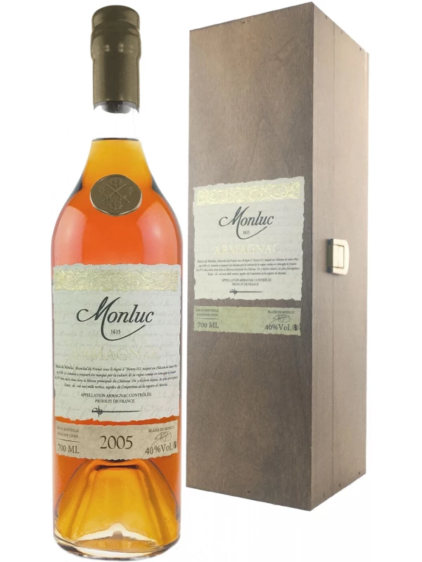 Monluc Armagnac AOC, wooden box