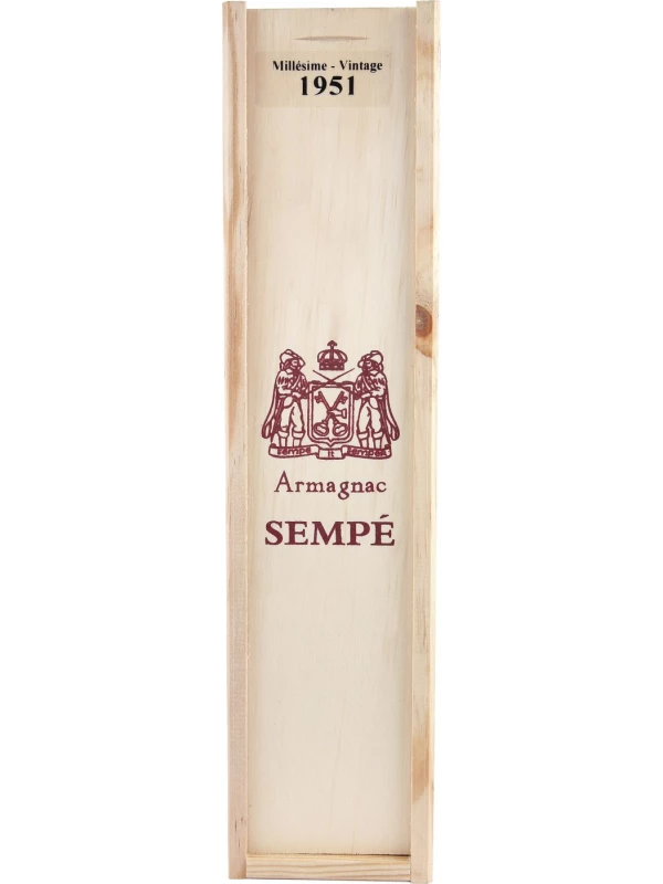 Millesime, Armagnac AOC, wooden box