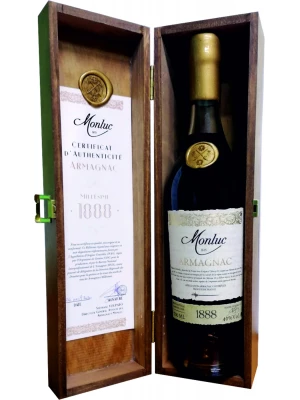 Арманьяк Monluc Armagnac AOC, wooden box 1888 0.7 л