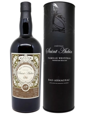 Арманьяк Saint Aubin №686 Baco, Bas-Armagnac AOC, in tube 2021 0.7 л