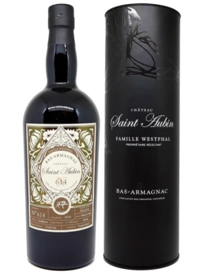 Арманьяк Saint Aubin №614 Ugni Blanc, Bas-Armagnac AOC, in tube 2020 0.7 л