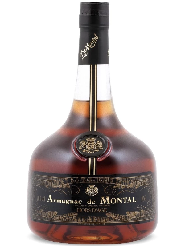 Armagnac de Montal Hors d'Age, gift set with 2 glasses