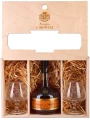 Armagnac de Montal VSOP, gift set with 2 glasses — фото 1