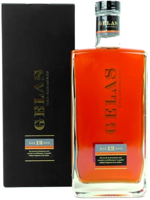 Арманьяк Gelas, Bas Armagnac, 12 ans, gift box 0.7 л