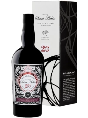 Арманьяк Saint Aubin 20 Age, Bas-Armagnac AOC, gift box 0.7 л