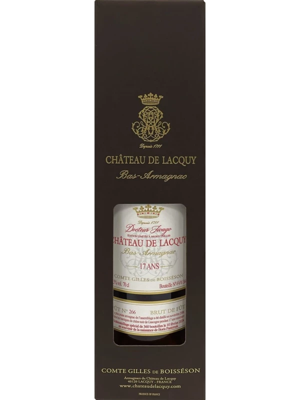 Chateau de Lacquy, Docteur Jivago Bas-Armagnac 17 Ans, gift box