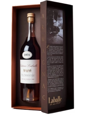 Арманьяк Chateau Laballe, Vintage, Bas Armagnac AOC gift box 1974 0.5 л