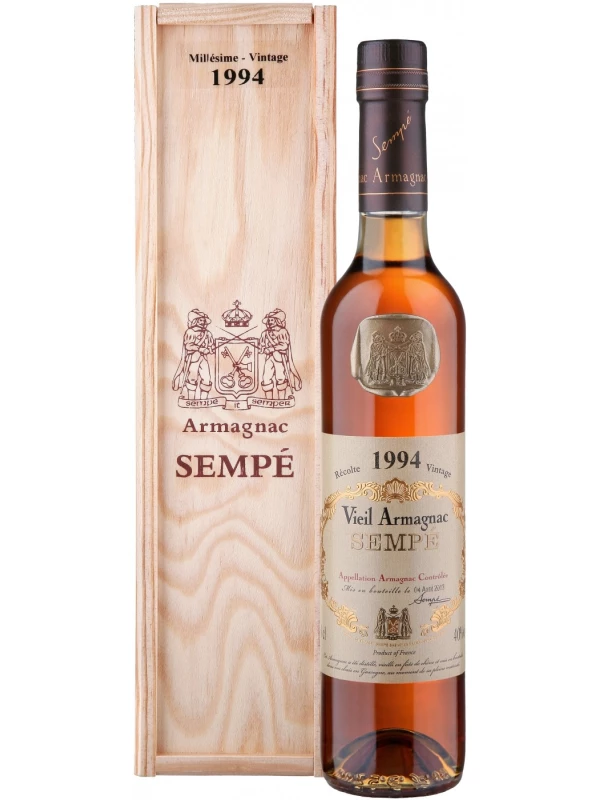 Millesime, Armagnac AOC wooden box