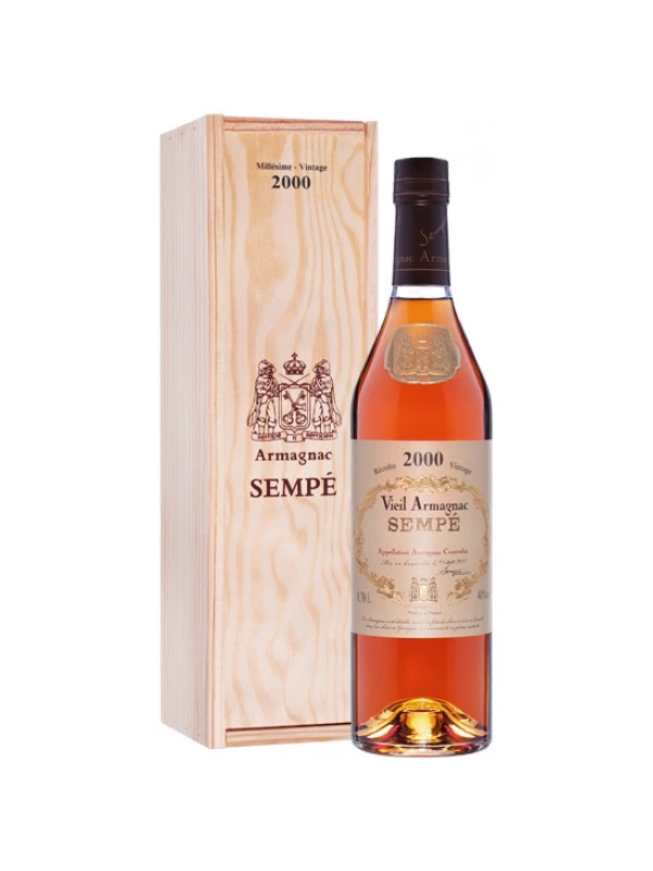 Armagnac Sempe, Millesime, Armagnac AOC, wooden box