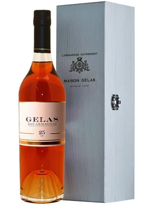 Арманьяк Gelas, Bas Armagnac 25 ans, wooden box 0.7 л
