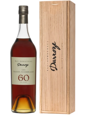 Арманьяк Darroze, Les Grands Assemblages 60 ans d'age, Bas-Armagnac, wooden box 0.7 л