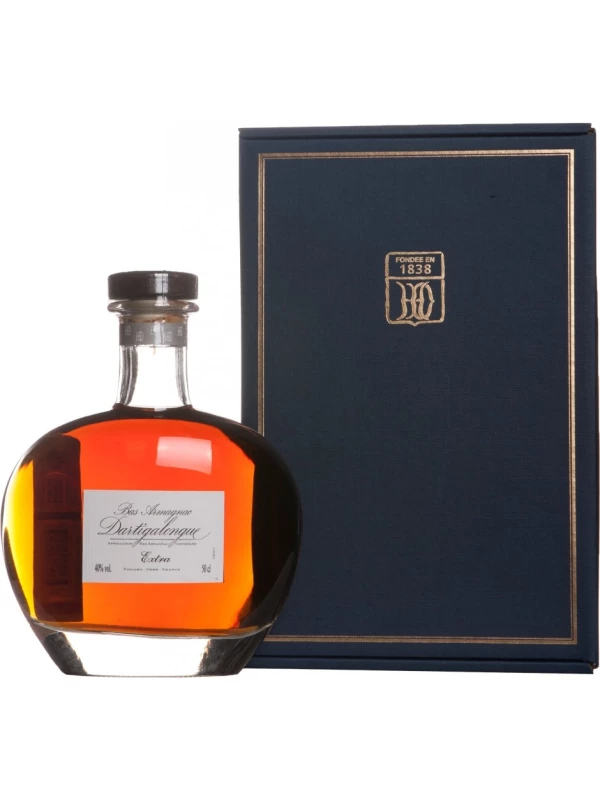 Dartigalongue Extra, Bas Armagnac AOC, decanter & gift box