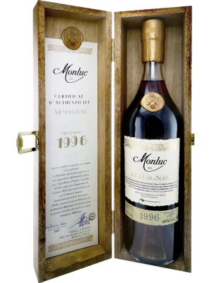 Арманьяк Monluc Armagnac AOC, wooden box 1996 0.7 л