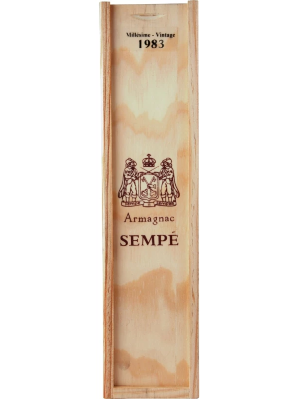 Millesime, Armagnac AOC, wooden box