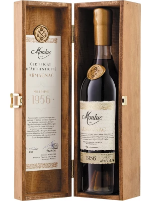 Арманьяк Monluc Armagnac AOC, wooden box 1956 0.7 л