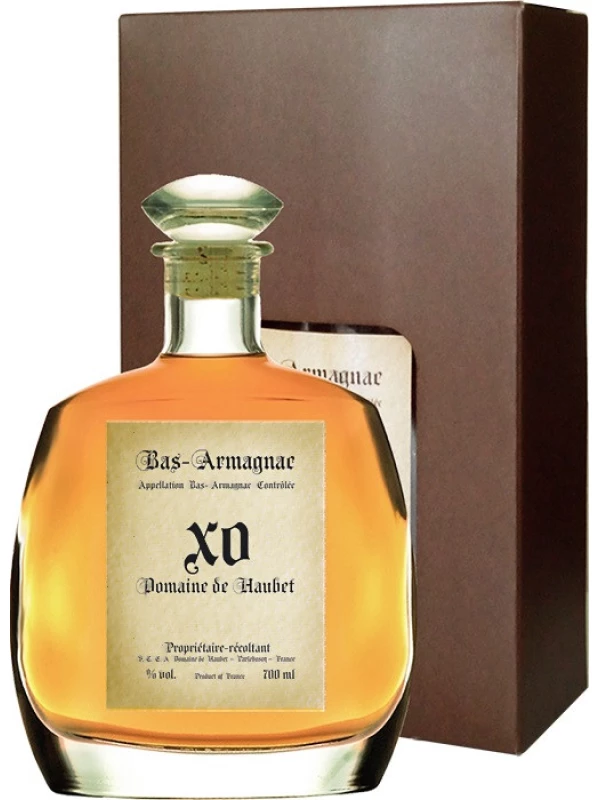 Domaine de Haubet XO, Bas-Armagnac AOC, decanter with gift box