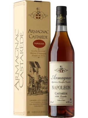 Арманьяк Castarede, Castarede Napoleon, Armagnac AOC, gift box 0.7 л