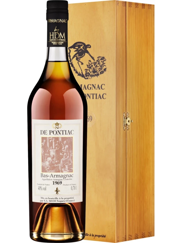 De Pontiac Vintage, Bas-Armagnac AOC, wooden box