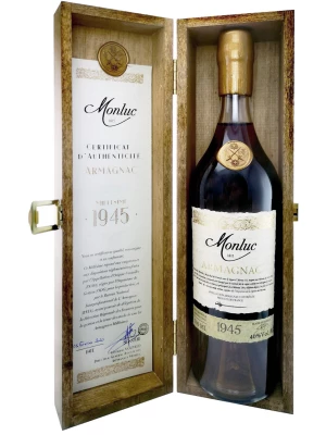Арманьяк Monluc Armagnac AOC, wooden box 1945 0.7 л