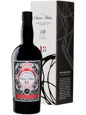 Арманьяк Saint Aubin 10 Age, Bas-Armagnac AOC, gift box 0.7 л