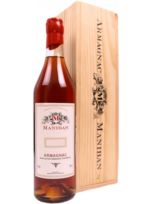 Castarede, Maniban Armagnac AOC wooden box
