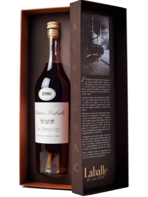Арманьяк Chateau Laballe, Vintage, Bas Armagnac AOC, gift box 1986 0.7 л