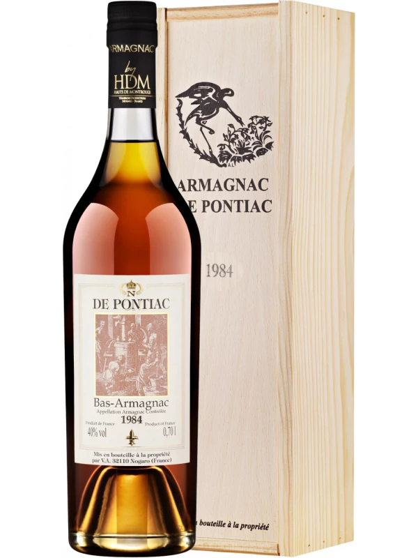 De Pontiac Vintage, Bas-Armagnac AOC, wooden box
