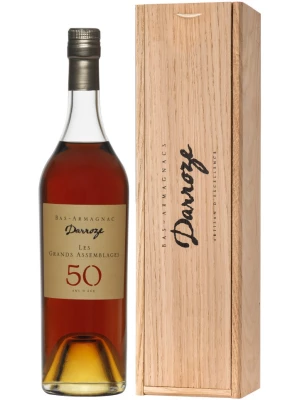 Арманьяк Darroze, Les Grands Assemblages 50 ans d'age, Bas-Armagnac, wooden box, 0.7 л 0.7 л