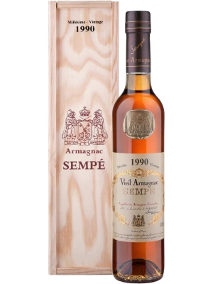 Арманьяк Millesime, Armagnac AOC, wooden box 1990 0.5 л