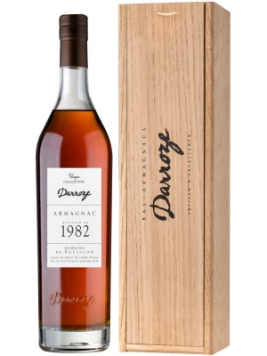Арманьяк Darroze, Bas-Armagnac Domaine de Bouillon, wooden box 1982 0.7 л
