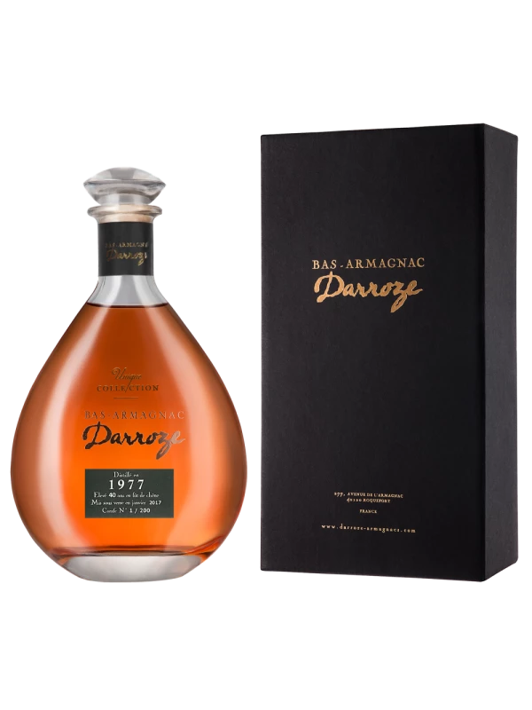 Armagnac Darroze Unique Collection in giftbox carafe Darroze