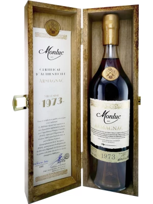 Арманьяк Monluc Armagnac AOC, wooden box 1973 0.7 л
