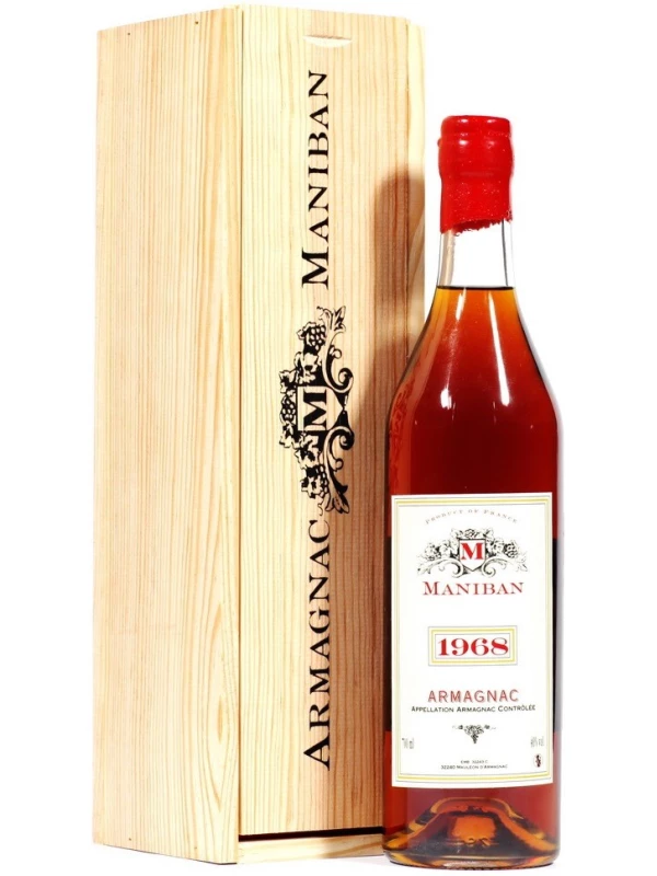 Castarede, Maniban Armagnac AOC wooden box