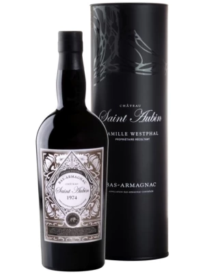 Арманьяк Saint Aubin Bas-Armagnac AOC, gift tube 1974 0.7 л