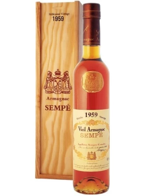 Арманьяк Millesime, Armagnac AOC, wooden box 1959 0.5 л