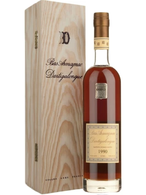Арманьяк Dartigalongue, Bas Armagnac AOC wooden box 1990 0.5 л