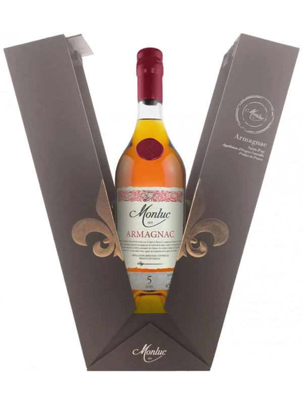 Monluc 5 Ans, Armagnac AOC, gift box