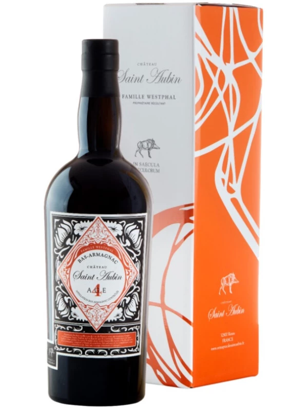 Saint Aubin 4 Age, Bas-Armagnac AOC, gift box