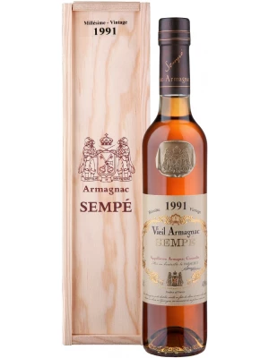 Арманьяк Millesime, Armagnac AOC, wooden box 1991 0.5 л