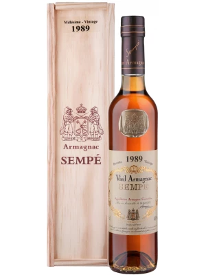 Арманьяк Millesime, Armagnac AOC, wooden box 1989 0.5 л