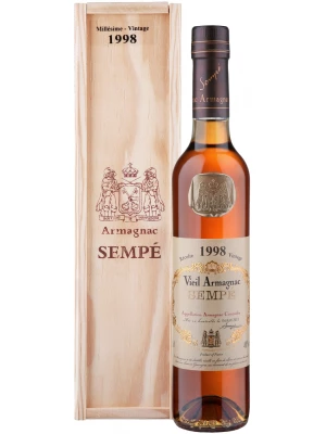 Арманьяк Millesime, Armagnac AOC, wooden box 1998 0.5 л