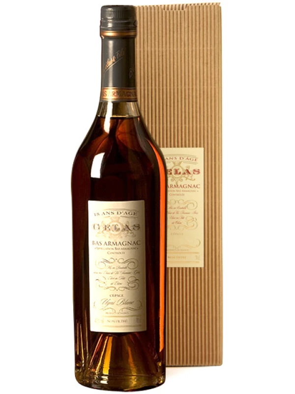 Gelas, Bas Armagnac Monocepage Ugni Blanc, 18 ans, gift box